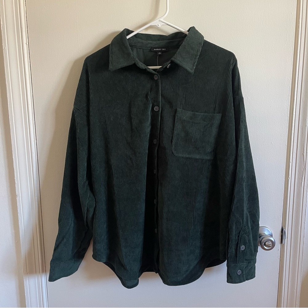 August Sky Corduroy Top